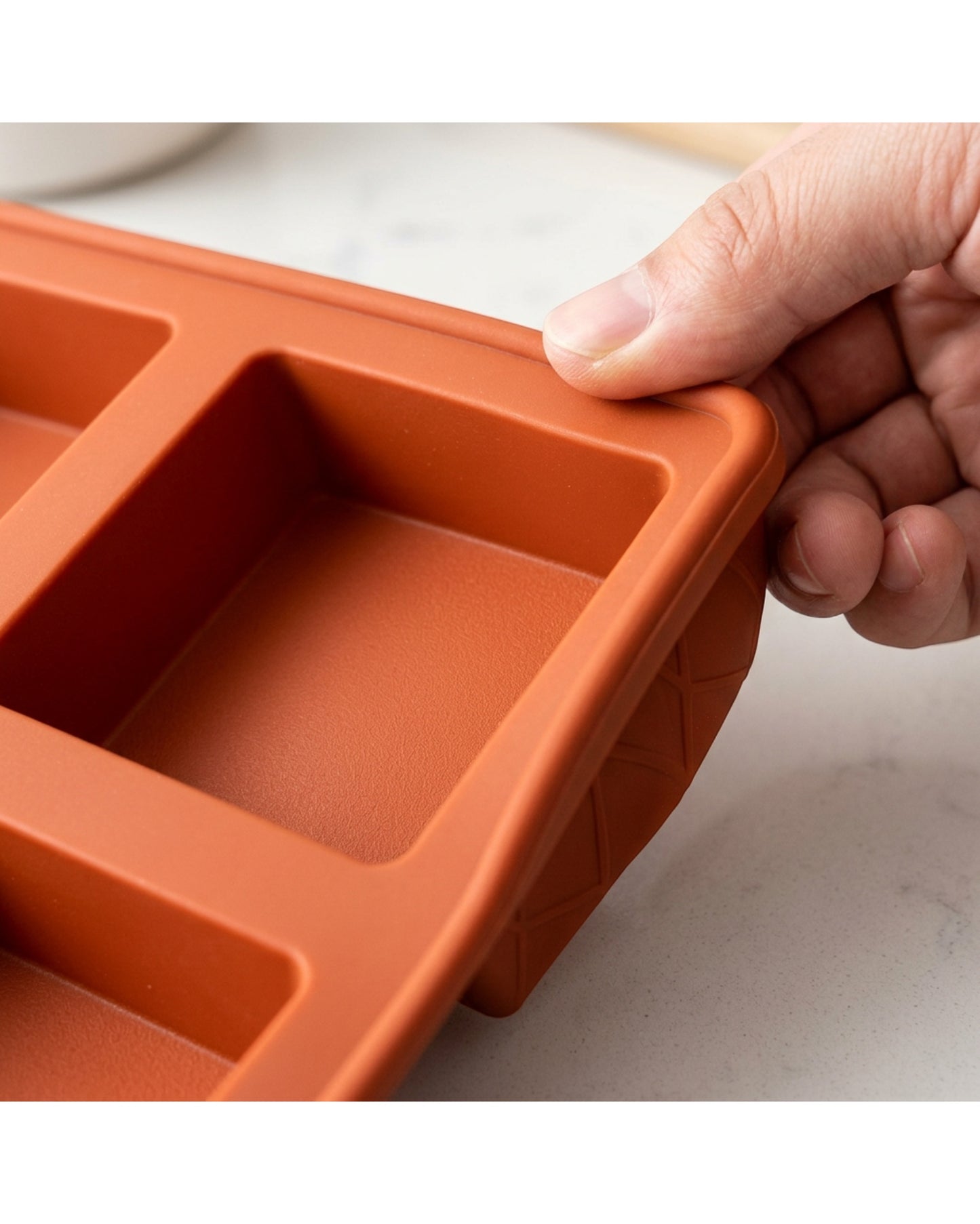 Jmwvd Silicone Brownie Baking Mold Terracotta 12 Cavity
