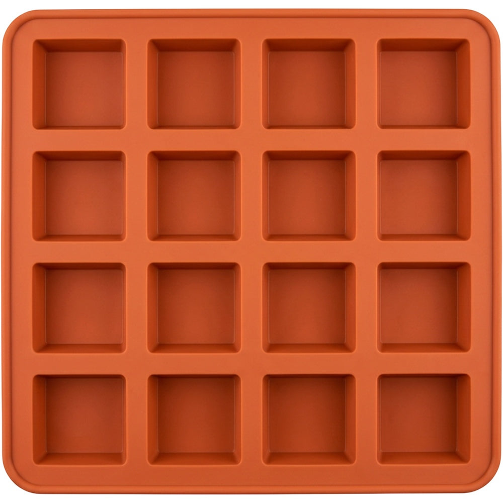Jmwvd Silicone Brownie Baking Mold Terracotta 12 Cavity