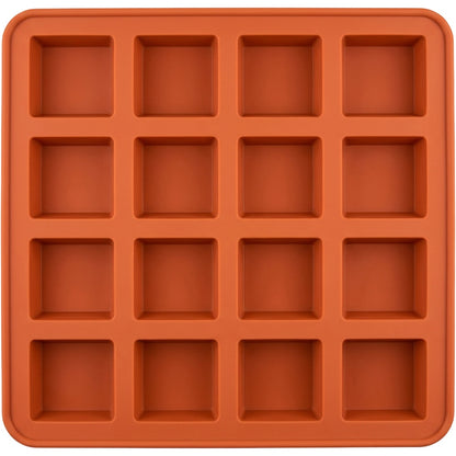 Jmwvd Silicone Brownie Baking Mold Terracotta 12 Cavity