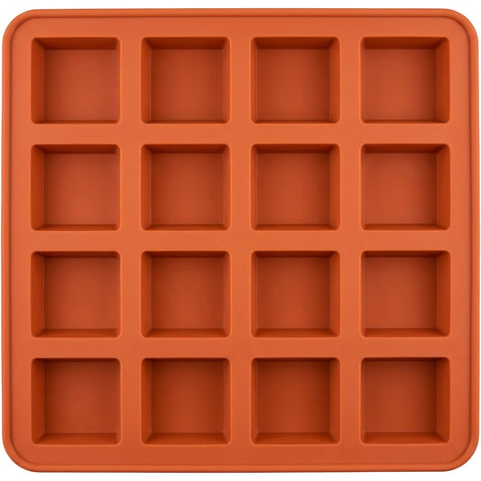 Jmwvd Silicone Brownie Baking Mold Terracotta 12 Cavity