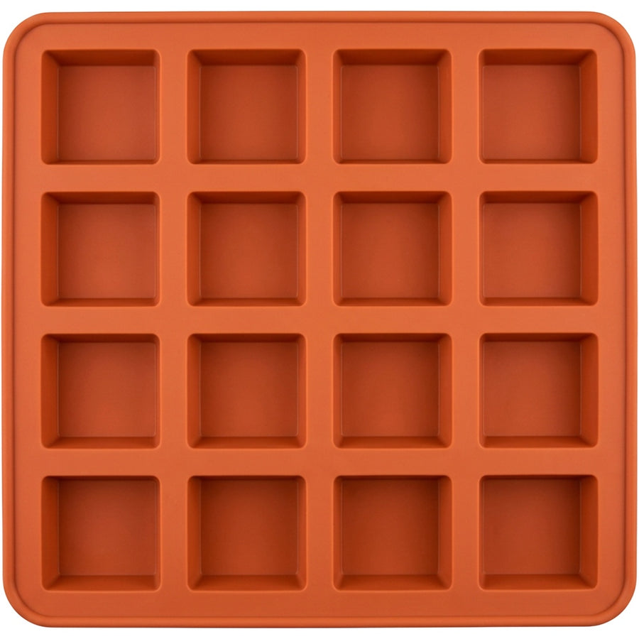 Jmwvd Silicone Brownie Baking Mold Terracotta 12 Cavity