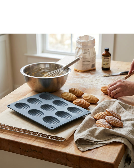 Jmwvd Silicone Madeleine Baking Mold Slate 9 Cavity