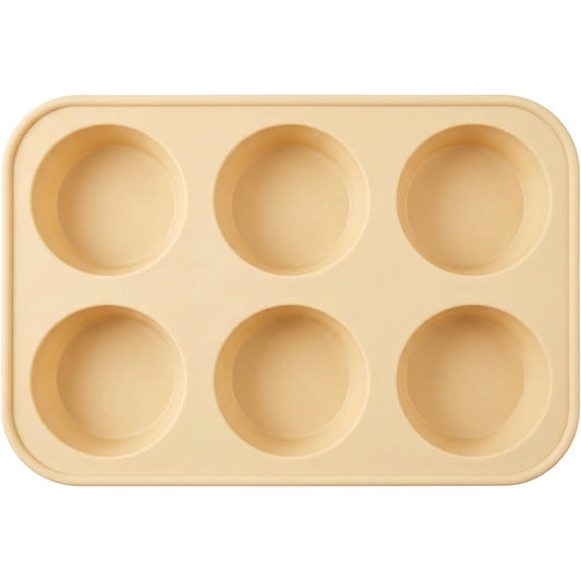 Jmwvd Silicone Mini Round Cake Mold Cream 6 Cavity